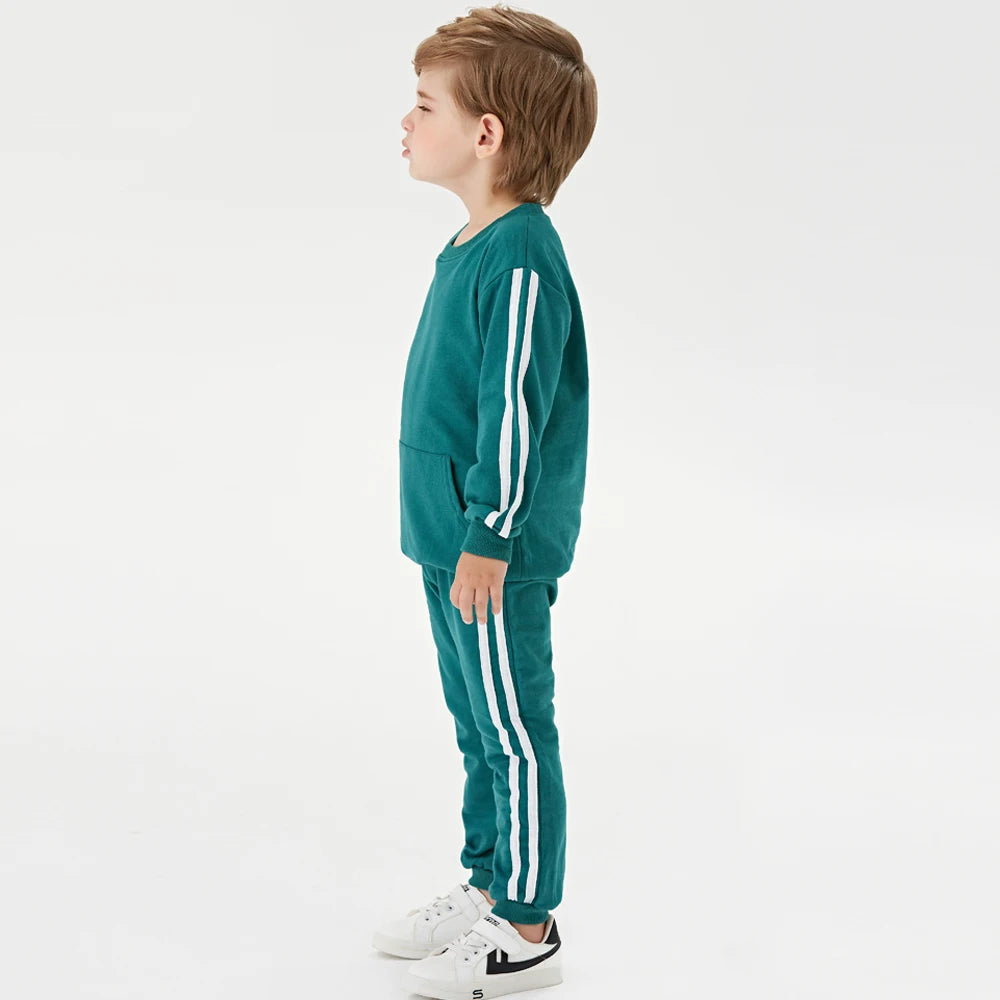 Baby Kids Solid Colour Winter Clothing Set