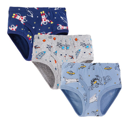 3pcs/lot Kids Boys Cartoon Printed Briefs Underpants childrensterritory