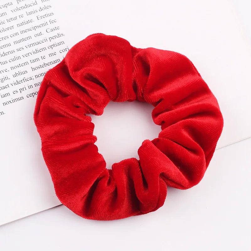 Velvet Scrunchie Hairband For Girls