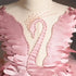 Kids Girls Elegant Crystal Swan Design Pageant Dress with Trail childrensterritory