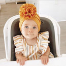 Baby Girl Donut Beanie Warm Flower Headwrap childrensterritory