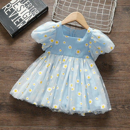 Toddler Girls Puffy Floral Princess Wedding Party Dresses childrensterritory