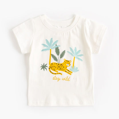 Tiger Print Baby Boys 2 Piece Cotton Clothing Set childrensterritory