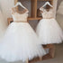 Kids Girls Nude Crystal Pearls Belt First Communion Dresses childrensterritory