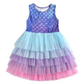 Kids Girls Unicorn Embroidery Birthday Tutu Dresses childrensterritory