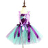 Kids Girls Mermaid Teal and Pearls Sparkly Tutu Dress for Party childrensterritory