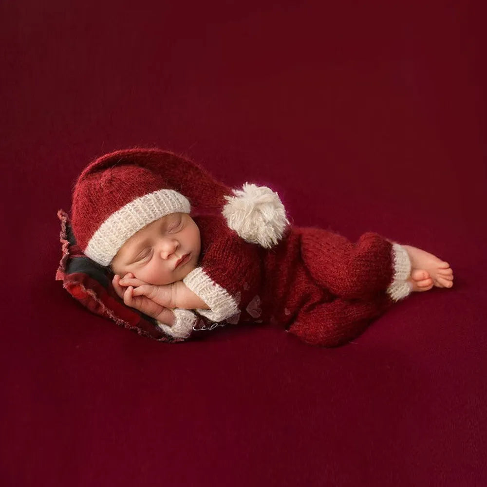 Newborn Santa Costume Photography Prop for Christmas childrensterritory