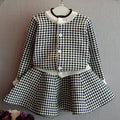 Girls' Long-Sleeved Collar Design Winter Outfit childrensterritory