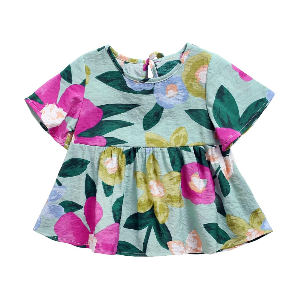 Baby Girls Floral Print Summer Princess Dresses childrensterritory