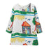 Flower Birds Printing Long Sleeve Princess Girl Dresses childrensterritory