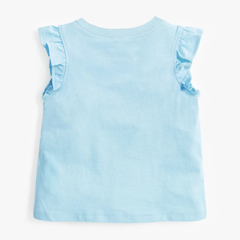 Cartoon Ladybug Design Little Girls Cotton Tops Tees