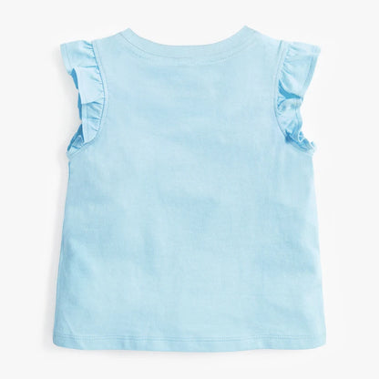 Cartoon Ladybug Design Little Girls Cotton Tops Tees