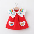 Baby Girl Rainbow Design Sleeveless Party Dress