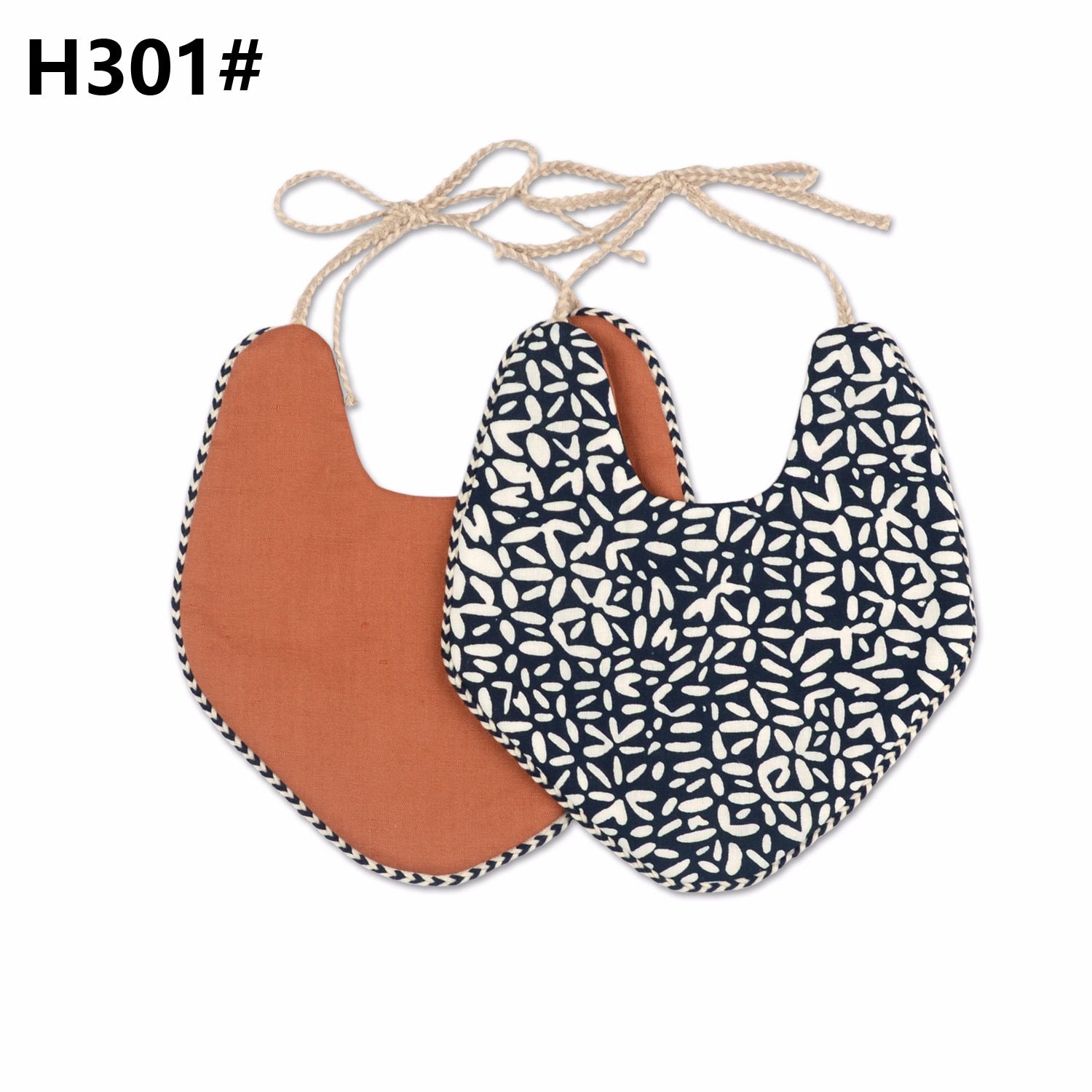 Baby Tassel Double-deck Bib | Cotton Linen Burp Cloths childrensterritory