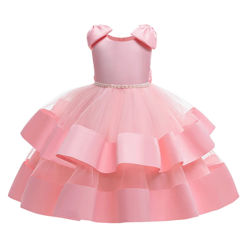Kids Girls Elegant Tutu Flower Princess Party Dresses childrensterritory