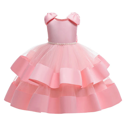 Kids Girls Elegant Tutu Flower Princess Party Dresses childrensterritory