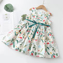 Kids' Girls' Floral Print Regular Fit Casual Summer Dresses childrensterritory