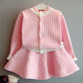 Girls' Long-Sleeved Collar Design Winter Outfit childrensterritory