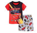 Kids Boys Girls Short Sleeved Racing Car Print Sleepwear childrensterritory