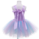 Kids Girls Mermaid and Starfish Design Tutu Party Dresses childrensterritory