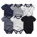 6Pcs/Lot Cartoon Design Soft Cotton Baby Rompers childrensterritory