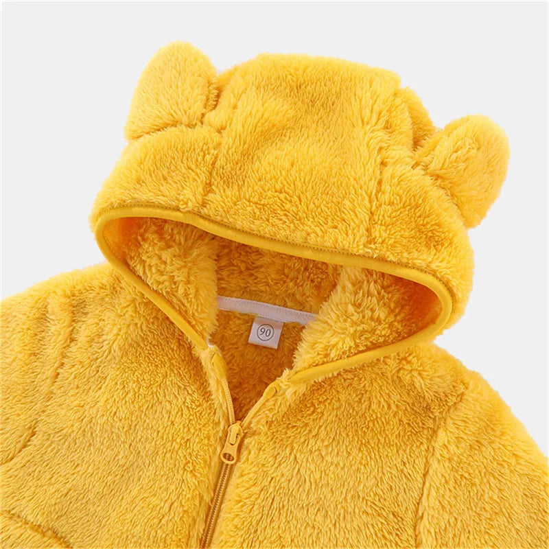 Toddler Boys Girls Warm Fleece Colorful Hoodies Jackets childrensterritory
