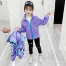 Kids Girls Warm Polar Fleece 2pcs Windbreaker Coats childrensterritory