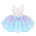Shiny Sequins Design Tutu Ballet Dress for Little Girls childrensterritory