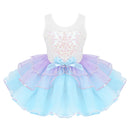 Shiny Sequins Design Tutu Ballet Dress for Little Girls childrensterritory