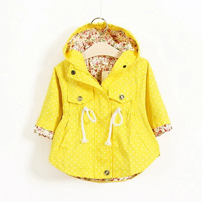 Designer Kids Girls Hooded Windbreaker Jackets childrensterritory