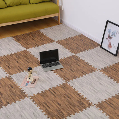 Wood Grain Interlocking Baby Play Mat 30*30cm childrensterritory