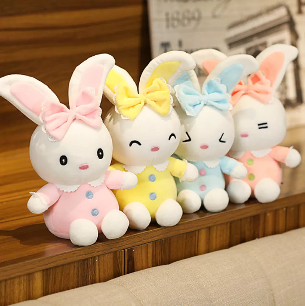 30CM Candy Color Rabbit Plush Toy for Birthday Christmas Gift childrensterritory