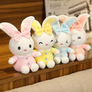 30CM Candy Color Rabbit Plush Toy for Birthday Christmas Gift childrensterritory