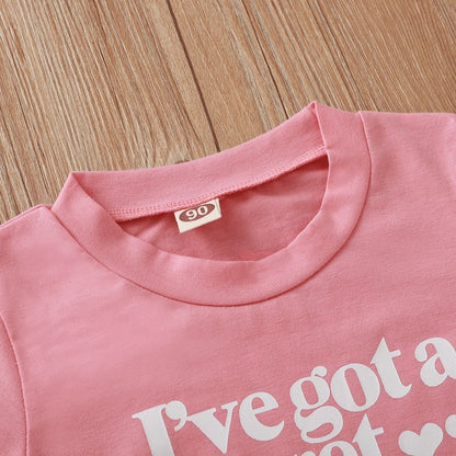 "Big Sister" Letter Print Cotton Top for Baby/Kids Girls childrensterritory