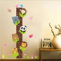 Cartoon Design Height Measure Wall Decals for Kids Room childrensterritory