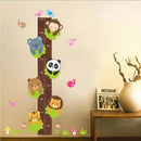 Cartoon Design Height Measure Wall Decals for Kids Room childrensterritory