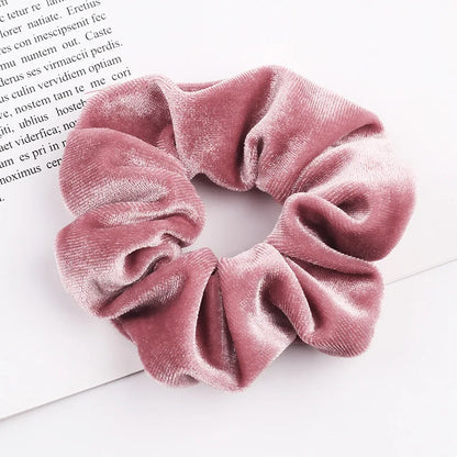 Velvet Scrunchie Hairband For Girls