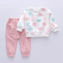 Toddler Girl Cartoon Top and Pants, 2 Piece Tracksuit Set