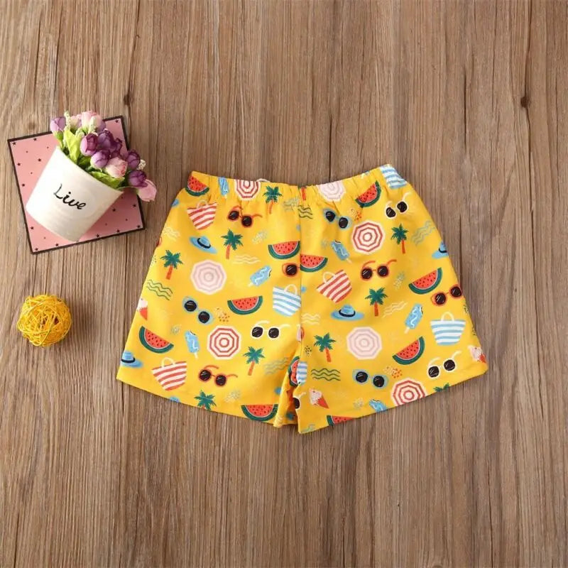 Toddler Boys Cartoon Printed Beach Swimwear Shorts