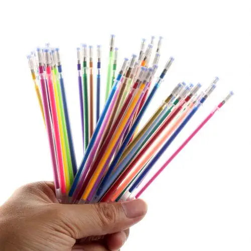 1 Set of 2/24/36/48 Glitter Gel Pen Refills for Kids childrensterritory