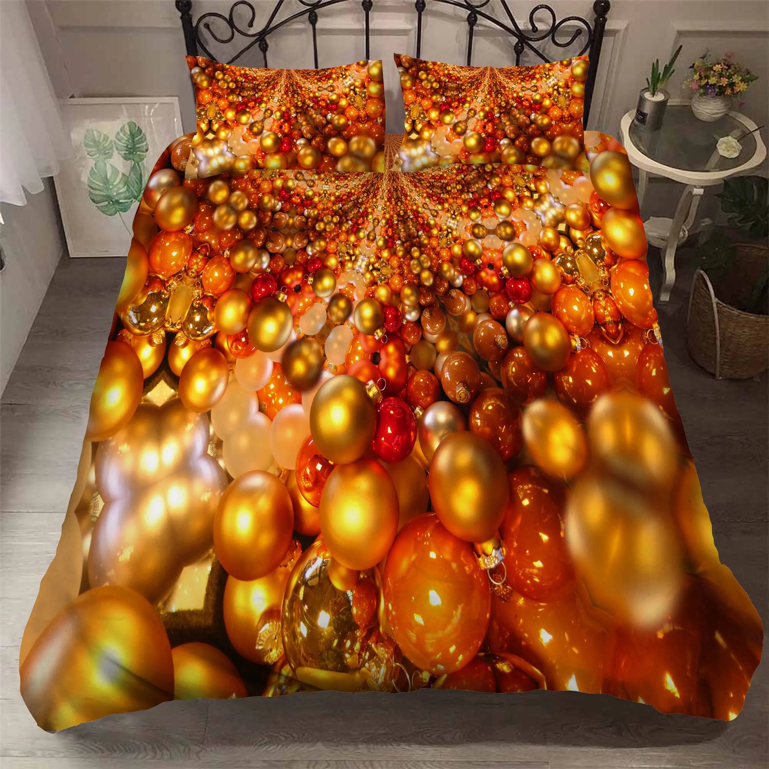 Santa Claus and Christmas Print: All Sizes of Bedding Sets childrensterritory