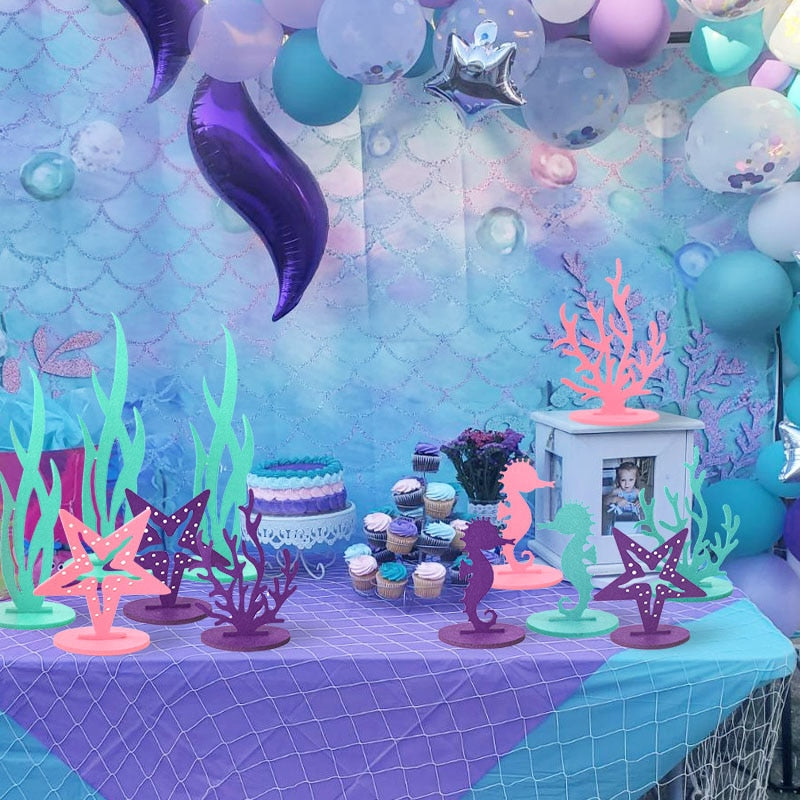 Mermaid Theme DIY Seagrass Seahorse for Party Decoration childrensterritory