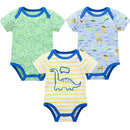 6 pcs/lot Baby Girls Cartoon Print Bodysuits for Summer childrensterritory