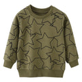 Long Sleeve Stars Cartoon Print Kid Boys Girls Sweatshirts childrensterritory