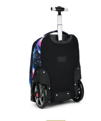 Waterproof Printed Wheeled Backpack For Kids/Adults