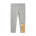 Kids Girls Cartoon Pattern Skinny Cotton Trousers childrensterritory