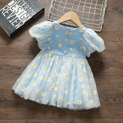 Toddler Girls Puffy Floral Princess Wedding Party Dresses childrensterritory