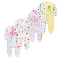 Baby's Long Sleeve Printed Cotton Summer Rompers childrensterritory