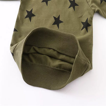 Long Sleeve Stars Cartoon Print Kid Boys Girls Sweatshirts childrensterritory