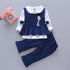Baby Girl Long Sleeves T-shirt Vest Top And Pant Casual Suit childrensterritory
